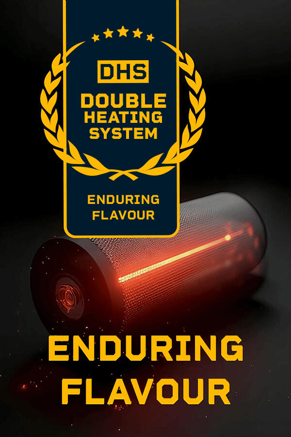 Double Heating System (Wafer Pro with DHS) Innovative Dual Heating System (DHS) in UPPO Wafer Pro e-cigarette. Ensures rich, consistent flavor from first to last puff. Enhances vaping experience with prolonged taste delivery and efficient e-liquid utilization.